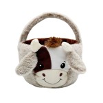 Plush Basket Manufacturer - Cow Toy Easter