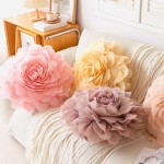 Floral Cushion Supplier - 3D Sheer Elegant