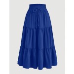 Midi Skirt Manufacturer - Tiered Chiffon Swirl