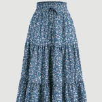 Bohemian Skirt Factory - Floral Print A Line