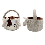 Plush Basket Manufacturer - Cow Toy Easter