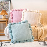 Fluffy Pillow Factory - Knitted Ball Sofa Cushion