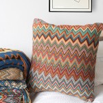 Bohemian Pillow Supplier - Ethnic Striped Knit