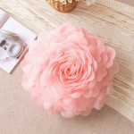 Floral Cushion Supplier - 3D Sheer Elegant