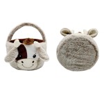 Plush Basket Manufacturer - Cow Toy Easter