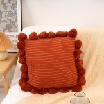 Fluffy Pillow Factory - Knitted Ball Sofa Cushion
