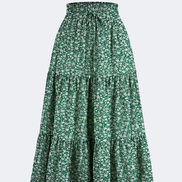 Bohemian Skirt Factory - Floral Print A Line