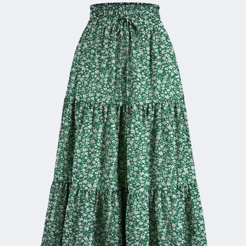 Bohemian Skirt Factory - Floral Print A Line