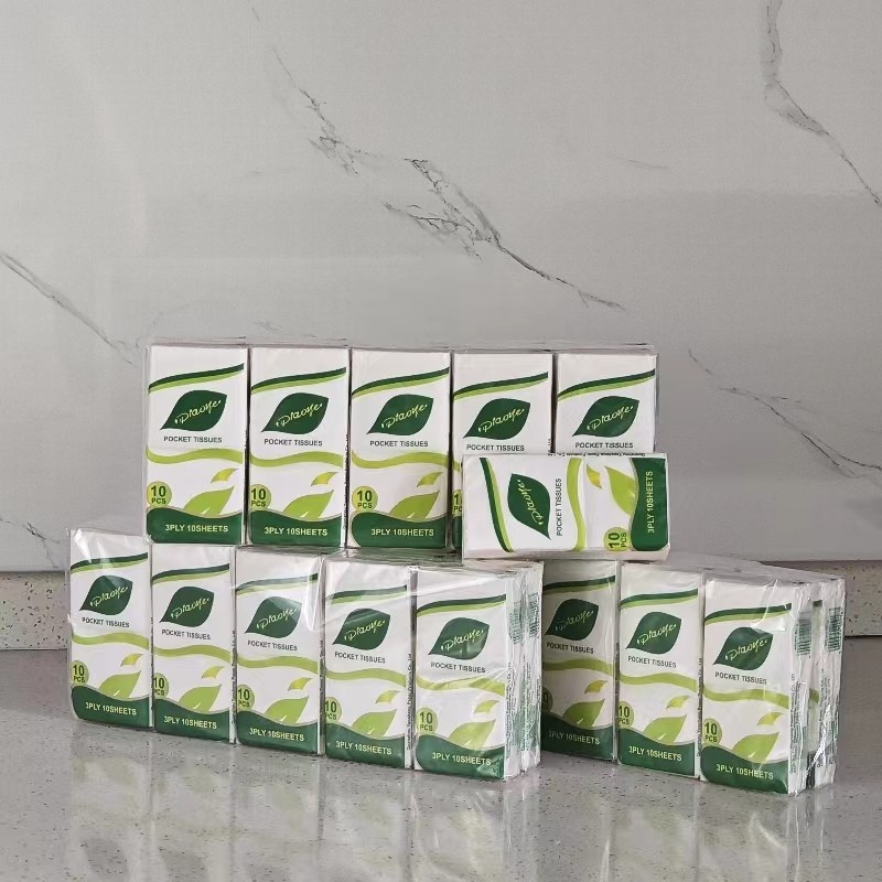 Mini Pocket Tissue Factory - OEM 3 Ply Portable Handkerchief