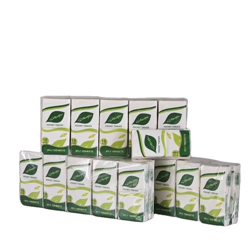 Pocket Tissue Paper Factory - OEM 3 Ply Wood Pulp Custom Logo