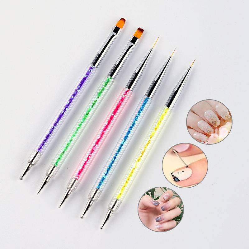 Nail Art Pen Manufacturer - Double-end 5pcs Set