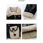 Girls PU Jacket Manufacturer - OEM Thickened Warm Coat