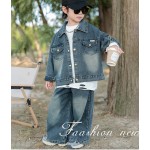 Children Cowboy Suit Supplier - 2025 Spring Autumn Denim