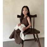 Girls Linen Set Supplier - Summer Sleeveless Vest Long Skirt