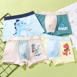 Children Underwear Set Supplier - 4 Piece Cotton Animal Print