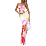 Women Beach Set Factory - 2 Piece Tank High Waist Skirt