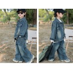 Children Cowboy Suit Supplier - 2025 Spring Autumn Denim