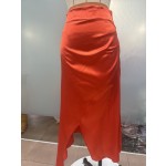 Women Satin Skirt Supplier - 2025 High Waisted Pleated