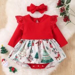 Baby Dress Supplier - Cartoon Long Sleeve Printed Romper