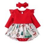 Baby Dress Supplier - Cartoon Long Sleeve Printed Romper