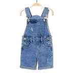 Children Overalls Factory - Washed Jumpsuit with Pockets