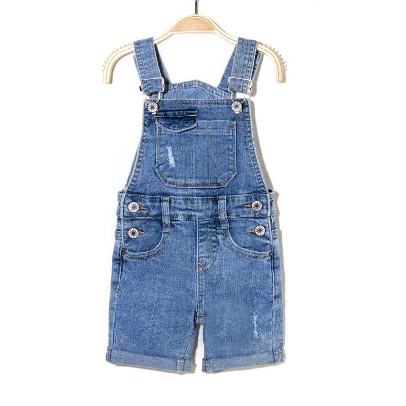 Children Overalls Factory - Washed Jumpsuit with Pockets