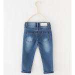 Baby Jeans Factory - High Waisted Heart Embroidered