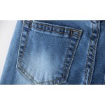 Baby Jeans Factory - High Waisted Heart Embroidered