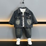 Children Cowboy Suit Supplier - 2025 Spring Autumn Denim