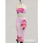 Women Swimwear Factory - 3 Piece Printed Bikini Cover Up