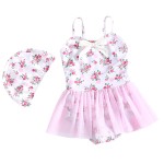 Baby Swimsuit Supplier - Sweet Flower Lace One Piece