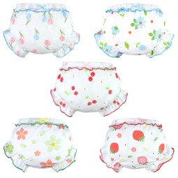 Baby Shorts Supplier - 100% Cotton Polka Dot Flower