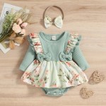 Baby Clothing Factory - Spring Autumn Printed Crawling Suit