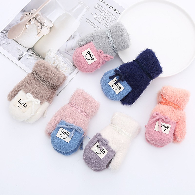 Children Gloves Supplier - Letter Double Layer Cute