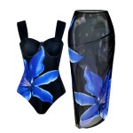 Women Swimsuit Supplier - 2025 Suspender Flower Print