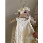 Girls Embroidery Dress Supplier - England Style Sleeveless