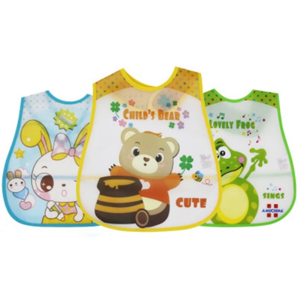 Baby Bibs Supplier - Adjustable EVA Plastic Waterproof