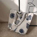 Women Beach Bag Factory - Coarse Rope Canvas Double Sided