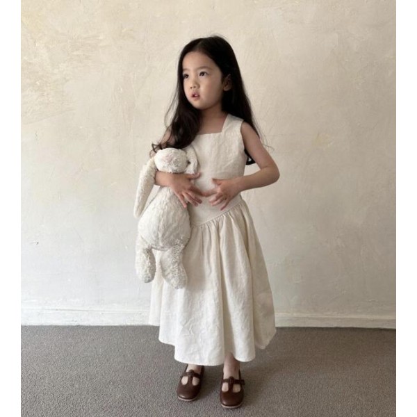 Girls Linen Set Supplier - Summer Sleeveless Vest Long Skirt