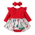 Baby Dress Supplier - Cartoon Long Sleeve Printed Romper