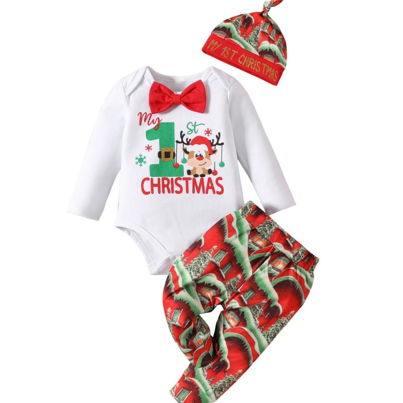 Baby Clothing Set Factory - Letter Print Romper Hat