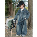 Children Cowboy Suit Supplier - 2025 Spring Autumn Denim