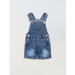 Denim Overalls Supplier - Solid Color Suspender Shorts