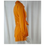 Women Blouse Set Factory - Ruffle Oversized Shirt Shorts