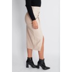 Women PU Skirt Factory - Sexy Split Straight Spring