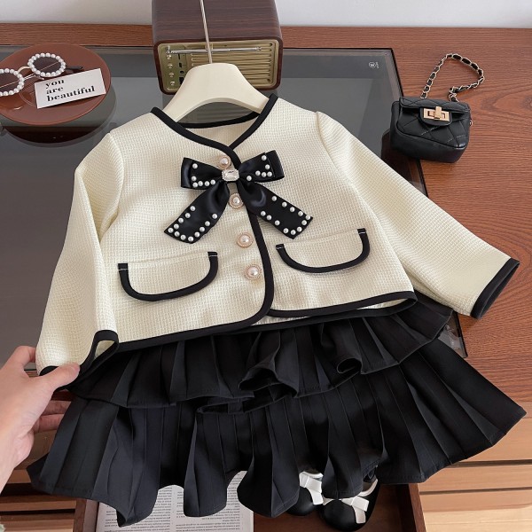 Girls Party Set Factory - Long Sleeve Coat Tutu Skirt