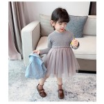 Toddler Girls Set Supplier - Denim Vest Lace Dress