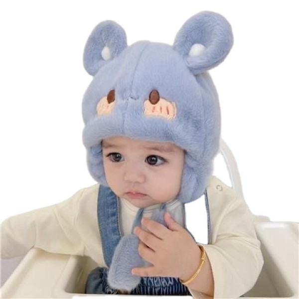 Children Warm Hat Factory - Cartoon Bear Plush Ear