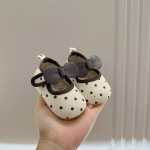 Baby Shoes Supplier - Princess Bow Polka Dot Anti Slip