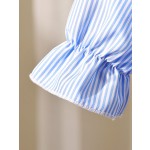 Girl Clothing Set Supplier - Spring Knit Shirt Flared Jeans